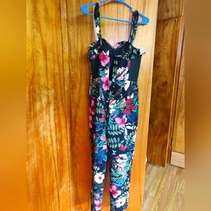 NWT H&M Floral Overalls